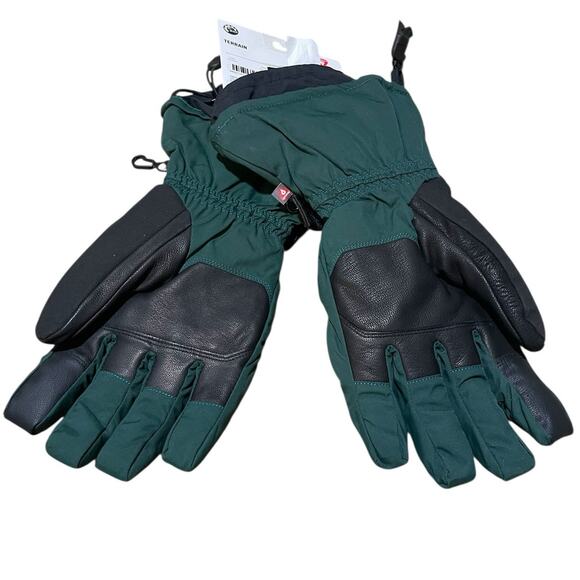 Ski-Doo NEW Expedition Unisex Size Small Gloves Army Green Riding Snowmobile - Picture 3 of 8